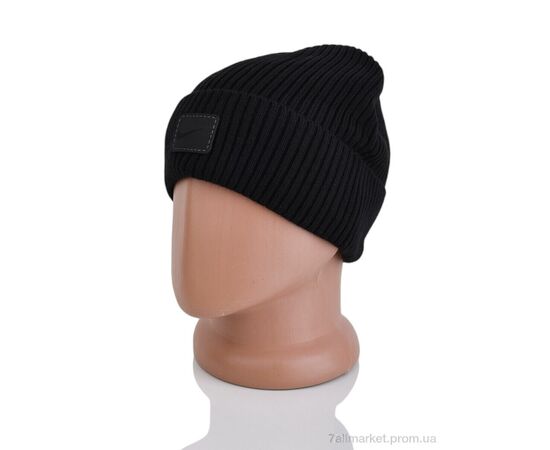Фотография Шапка унисекс Зима 9-22 black (5 шт. р.сетка One size) "TUZZI" недорого оптом от прямого поставщика, изображение 2