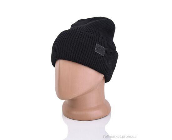 Фотография Шапка мужская Зима 9-23 black (5 шт. р.сетка One size) "TUZZI" недорого оптом от прямого поставщика, изображение 2
