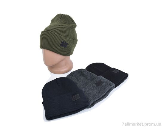 Фотография Шапка мужская Зима 9-23 mix (5 шт. р.сетка One size) "TUZZI" недорого оптом от прямого поставщика, изображение 2