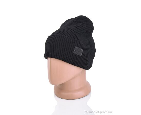 Фотография Шапка мужская Зима 9-24 black (5 шт. р.сетка One size) "TUZZI" недорого оптом от прямого поставщика, изображение 2