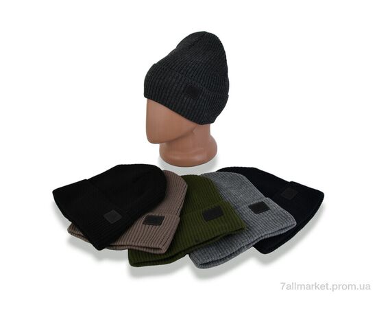Фотография Шапка мужская Зима 31-07 mix (5 шт. р.сетка One size) "TUZZI" недорого оптом от прямого поставщика, изображение 2