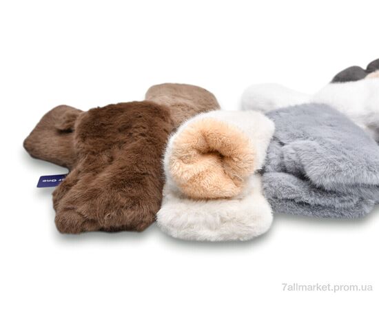 Фотография Митенки женские Зима M22-71 (норка) mix (12 шт. р.сетка One size) "TUZZI" недорого оптом от прямого поставщика, изображение 2