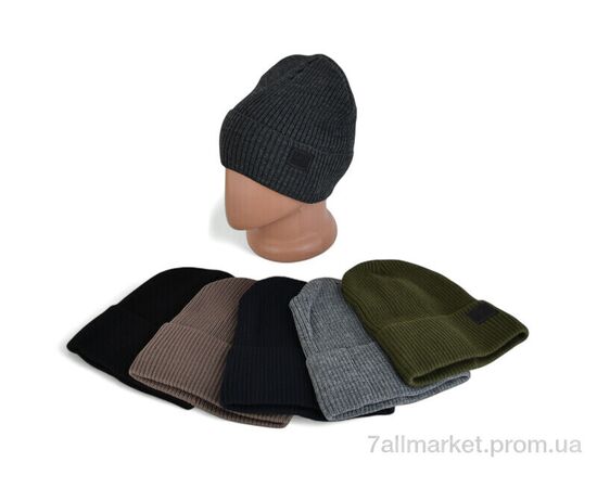 Фотография Шапка мужская Зима 06-06 mix (5 шт. р.сетка One size) "TUZZI" недорого оптом от прямого поставщика, изображение 2