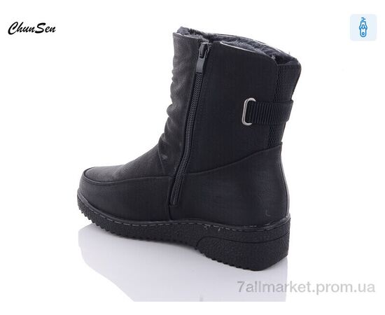 Черевики жіночі стильні Зима 37885X-9 (8 пар р.37-42) "Chunsen" недорого оптом від прямого постачальника, зображення 2