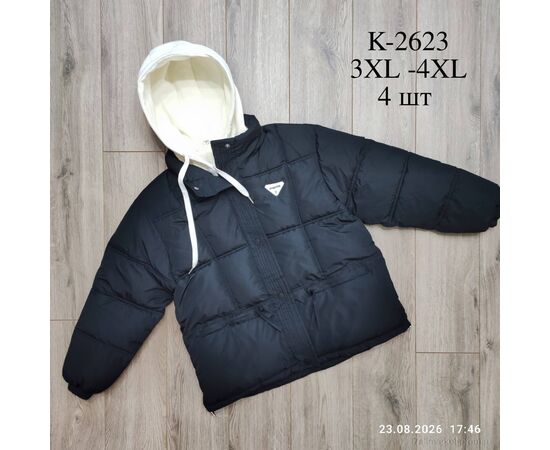Куртка дитяча Зима K2623 чорний єврозима (4 шт. р.сітка160-170) "Kids-modnik" недорого оптом від прямого постачальника, зображення 2