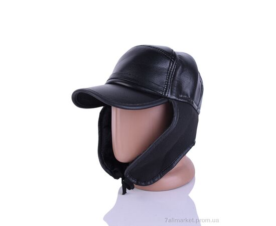 Кепка для чоловіків Зима Y613-2 black (5 шт. р.сітка56-60) "Red Hat" недорого оптом від прямого постачальника, зображення 2