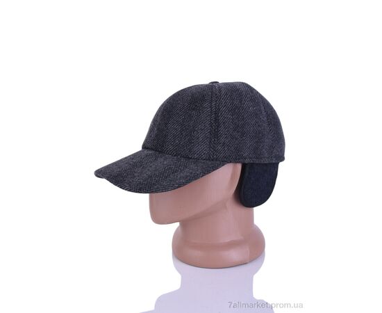 Кепка для чоловіків Зима Y615-1 grey (5 шт. р.сітка56-60) "Red Hat" недорого оптом від прямого постачальника, зображення 2