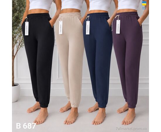 Фотография Спортивные брюки женские Зима 687 mix (10 шт. р.сетка M-3XL) "Sport style" недорого оптом от прямого поставщика, изображение 2