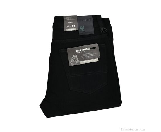 Джинси чоловічі Весна/осінь K-KM3195H black (8 шт. р.сітка29-34) "Like" недорого оптом від прямого постачальника, зображення 2