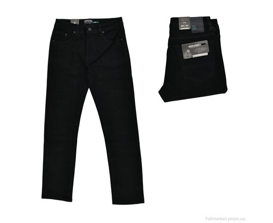 Джинси чоловічі Весна/осінь K-KM3195H black (8 шт. р.сітка29-34) "Like" недорого оптом від прямого постачальника, зображення 3