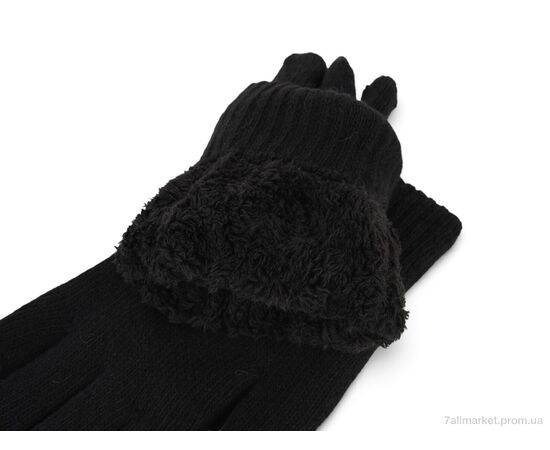 Чоловічі рукавиці Зима 1105 black (12 шт. р.сіткаOne size) "CAP" недорого оптом від прямого постачальника, зображення 2