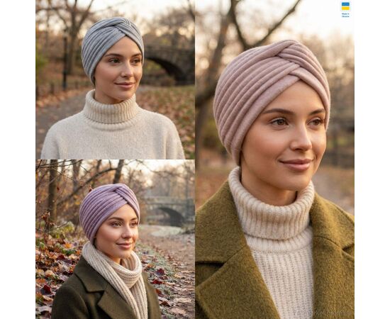 Фотография Чалма женская Зима 1108 mix (4 шт. р.сетка 56-60) "Mabi" недорого оптом от прямого поставщика, изображение 2