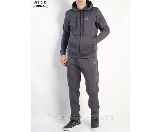 Спортивний костюм чоловічий тринитка на флісі норма 48(M),50(L),52(XL),54(2XL),56(3XL) (8кв) "NOWEMBER", зображення 7