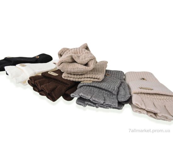 Фотография Варежки для женщин Зима 2256 (хутро) mix (12 шт. р.сетка One size) "CAP" недорого оптом от прямого поставщика, изображение 2