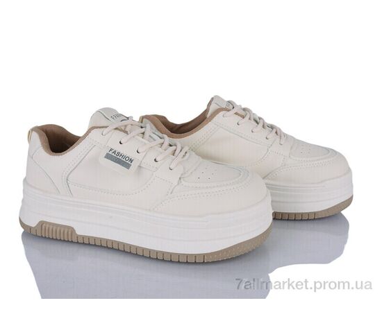 Кросівки жіночі модні Весна/осінь Prime KT-B-91 BEIGE (8 пар р.37-40) "Prime-Opt" недорого оптом від прямого постачальника, зображення 2