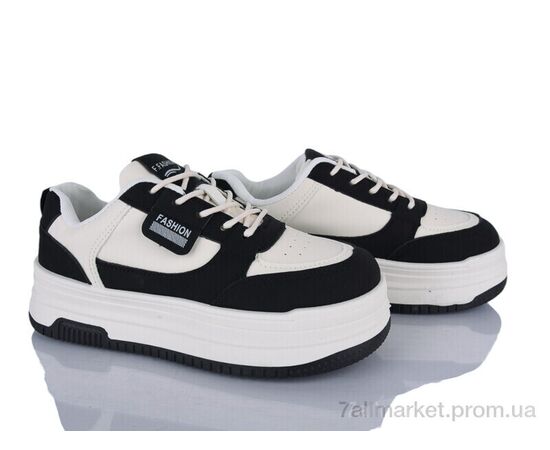Кросівки жіночі модні Весна/осінь Prime KT-B-91 WHITE-BLACK (8 пар р.37-40) "Prime-Opt" недорого оптом від прямого постачальника, зображення 2