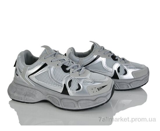 Кросівки жіночі модні Весна/осінь Prime KT-D53 grey (8 пар р.37-40) "Prime-Opt" недорого оптом від прямого постачальника, зображення 2