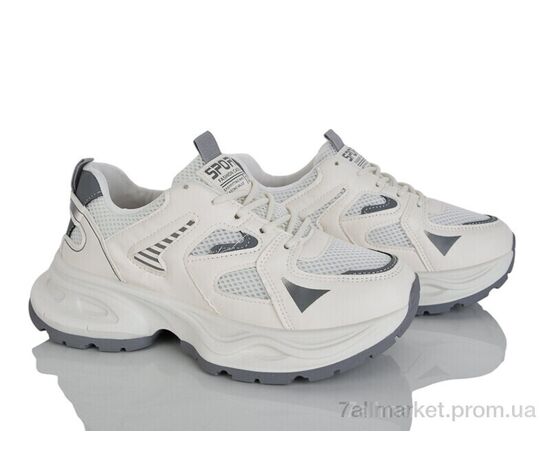 Кросівки жіночі модні Весна/осінь Prime KT-K63 white (8 пар р.37-40) "Prime-Opt" недорого оптом від прямого постачальника, зображення 2
