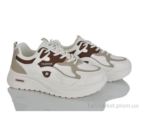 Кросівки жіночі модні Весна/осінь Prime KT-Q103-1 beige (8 пар р.37-40) "Prime-Opt" недорого оптом від прямого постачальника, зображення 2