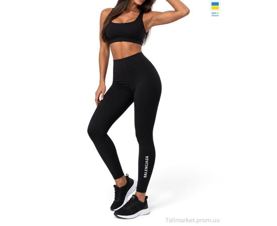 Фотография Лосинсы женские Зима 7000BA чорний (4 шт. р.сетка 2XL-5XL) "Sport style" недорого оптом от прямого поставщика, изображение 2