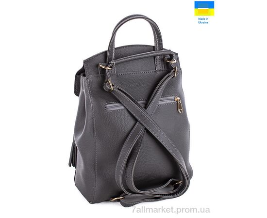 Фотография Рюкзак женский 44601 grey 35*25*10 см, "WeLassie" недорого оптом от прямого поставщика, изображение 2