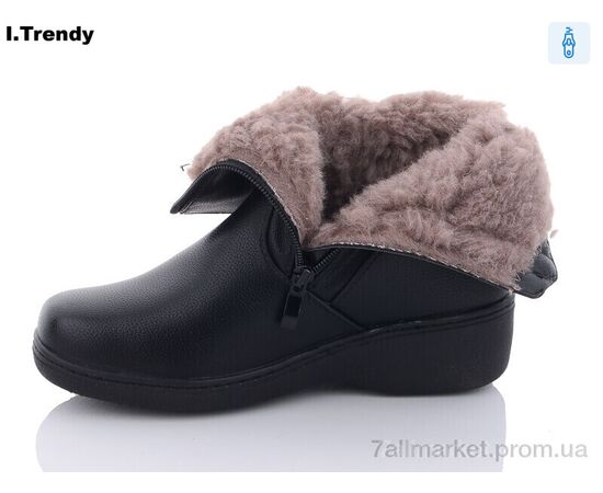 Черевики жіночі стильні Зима 686-1 (6 пар р.37-42) "Trendy" недорого оптом від прямого постачальника, зображення 2