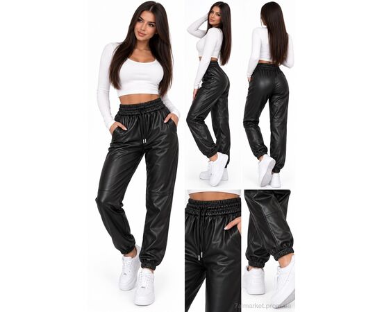 Жіночі брюки Зима 35 чорний (5 шт. р.сіткаM-3XL) "Sport style" недорого оптом від прямого постачальника, зображення 2