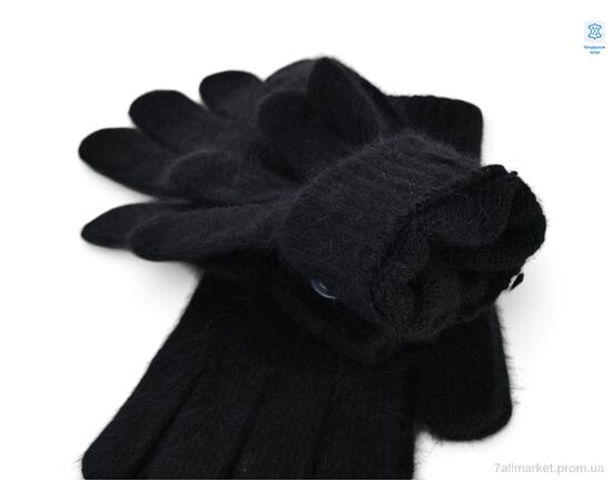 Рукавички жіночі Зима 2403H кролик black (12 шт. р.сіткаOne size) "CAP" недорого оптом від прямого постачальника, зображення 2