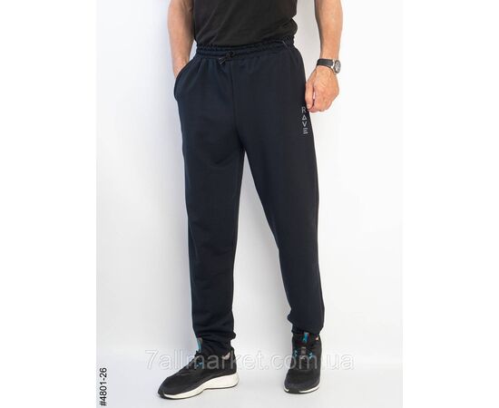 Спортивні штани чоловічі на манжеті турецька двунитка батал 50(L),52(XL),54(2XL),56(3XL),58(2XL) (5к "NOWEMBER", зображення 5