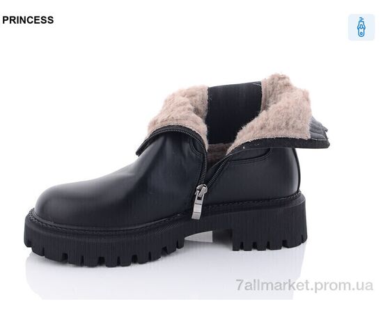 Черевики жіночі стильні Зима Q020 (6 пар р.36-40) "Princess" недорого оптом від прямого постачальника, зображення 2
