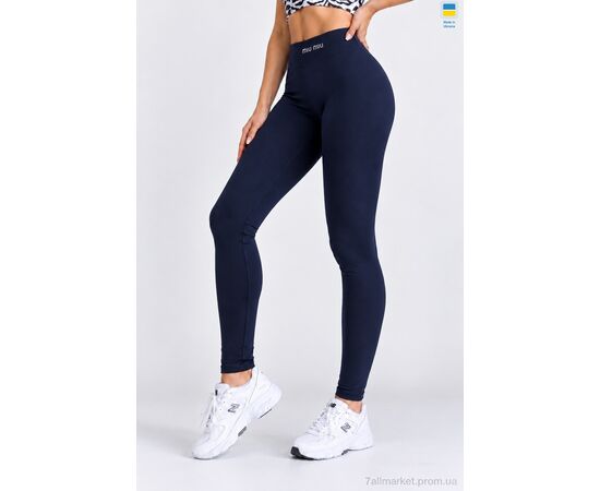 Лосінси жіночі Зима 7000MU синій (4 шт. р.сіткаXL-4XL) "Sport style" недорого оптом від прямого постачальника, зображення 2