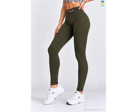 Лосінси жіночі Зима 700MU хакі (4 шт. р.сіткаS-XL) "Sport style" недорого оптом від прямого постачальника, зображення 2