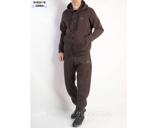 Спортивний костюм чоловічий турецька тринитка на флісі норма 48(M),50(L),52(XL),54(2XL),56(3XL) (4кв "NOWEMBER", зображення 2