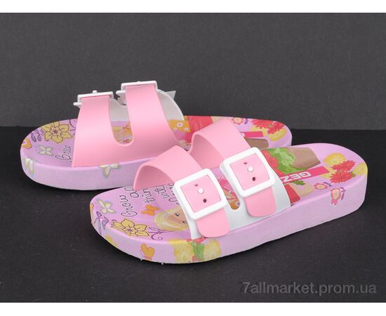 Шльопанці дитячі літні Літо 12331 pink-pink (6 пар р.30-35) "Violeta" недорого оптом від прямого постачальника, зображення 2