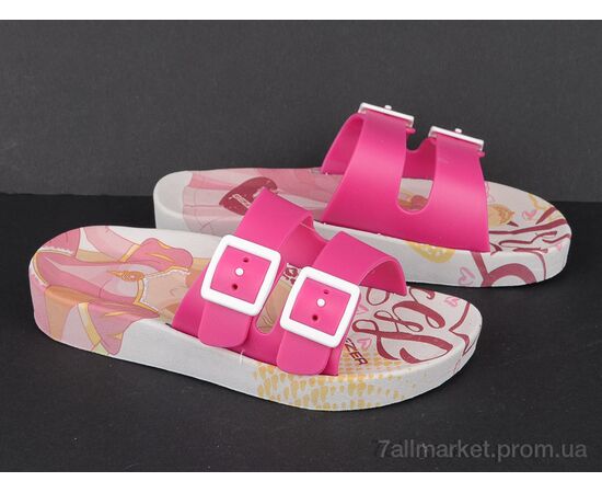 Шльопанці дитячі літні Літо 12692 pink-white (6 пар р.30-35) "Violeta" недорого оптом від прямого постачальника, зображення 2