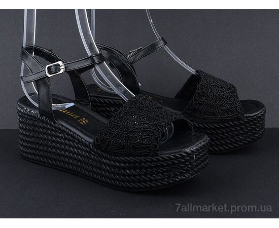 Босоніжки жіночі літні Літо 15003 black (8 пар р.36-40) "Violeta" недорого оптом від прямого постачальника, зображення 2