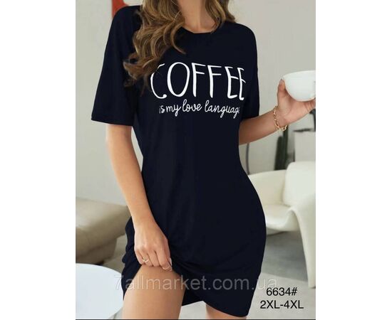 Туніка жіноча молодіжна р-ри 2XL-4XL (3-кв) "FLOWER" купити недорого від прямого постачальника, зображення 2