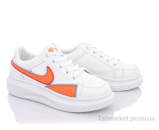Кросівки жіночі модні Весна/осінь 172-39 white-orange (8 пар р.36-40) "Violeta" недорого оптом від прямого постачальника, зображення 2