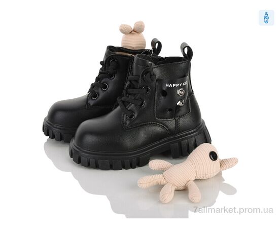 Черевики дитячі зручні Зима ND739-1 black (6 пар р.21-25) "Clibee-ShoSho" недорого оптом від прямого постачальника, зображення 2