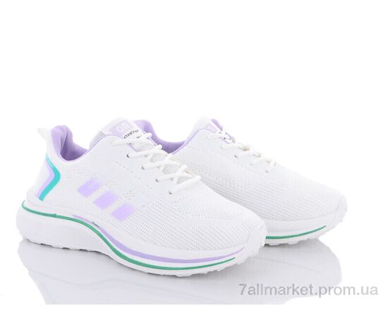 Кросівки жіночі модні Весна/осінь 143-30 white (8 пар р.36-41) "Violeta" недорого оптом від прямого постачальника, зображення 2
