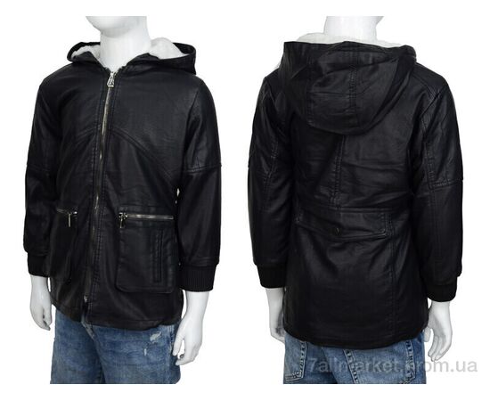 Куртка дитяча Зима F09 black (06906) (5 шт. р.сітка110-150) "Obuvok" недорого оптом від прямого постачальника, зображення 3