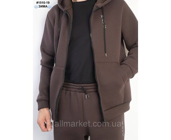 Спортивний костюм чоловічий турецька тринитка на флісі норма 48(M),50(L),52(XL),54(2XL),56(3XL) (4кв "NOWEMBER", зображення 4