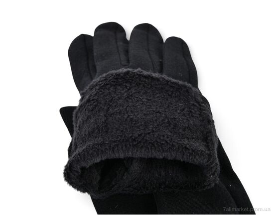 Рукавички жіночі Зима 3606-5 black (12 шт. р.сітка6,5-8,5) "KUINH" недорого оптом від прямого постачальника, зображення 2