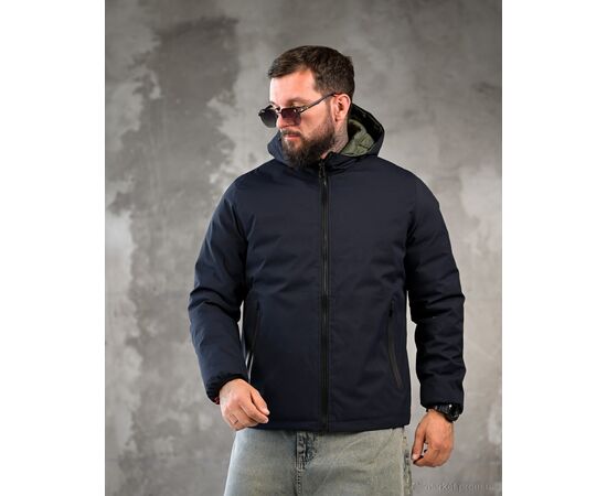 Фотография Куртка мужская Зима BL26-X156 navy двостороння (5 шт. р.сетка M-3XL) "3033" недорого оптом от прямого поставщика, изображение 2