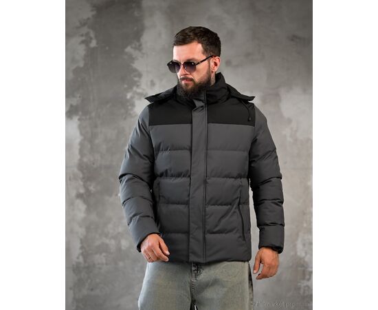 Фотография Куртка мужская Зима BL25-JK3099 grey (5 шт. р.сетка M-3XL) "3033" недорого оптом от прямого поставщика, изображение 2