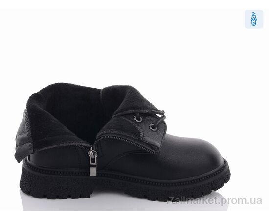 Фотография Ботинки детские удобные Весна/осень Y97(0446B) black (6 пар р.32-37) "Violeta" недорого оптом от прямого поставщика, изображение 2