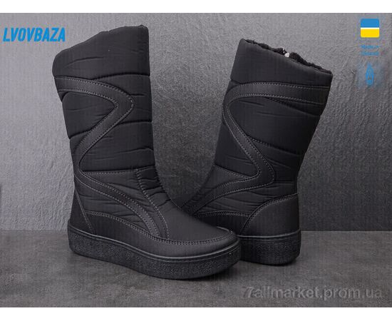 Фотография Сапоги женские удобные зима Paolla 220 чорний (8 пар р.37-42) "Lvovbaza" недорого оптом от прямого поставщика, изображение 2