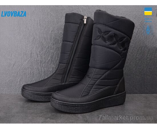 Фотография Сапоги женские удобные зима Paolla 250 чорний (8 пар р.37-42) "Lvovbaza" недорого оптом от прямого поставщика, изображение 2