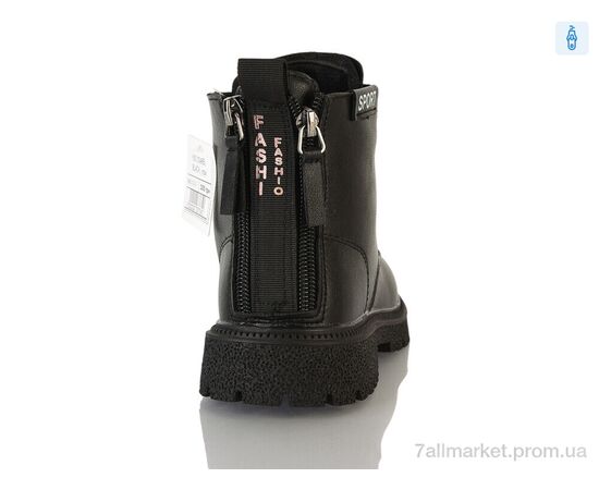 Черевики дитячі зручні Весна/осінь Y93(0346B) black (6 пар р.32-37) "DINO ALBAT" недорого оптом від прямого постачальника, зображення 2
