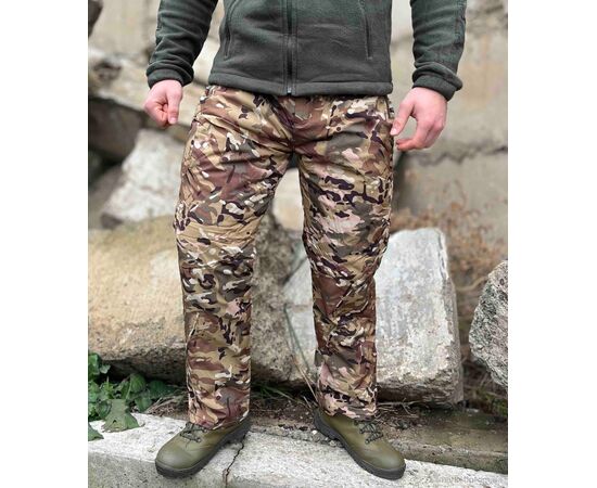 Фотография Брюки мужские Зима 0029 (софтшелл) хакі (8 шт. р.сетка S-5XL) "Military and tourism" недорого оптом от прямого поставщика, изображение 2